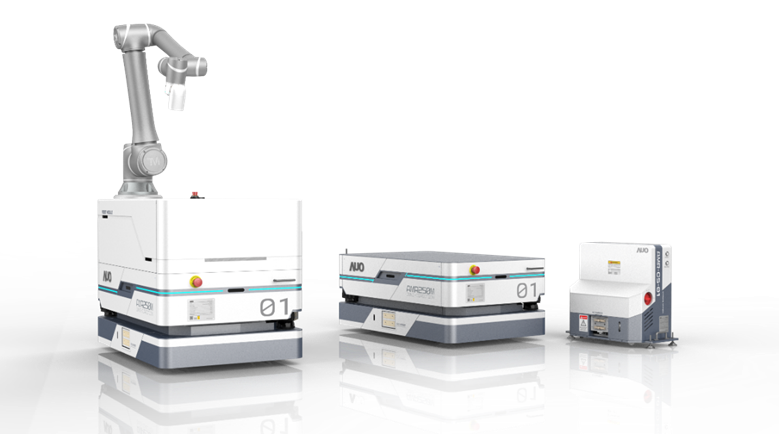 PA视讯數位開發的自主式移動機器人（AMR250M），搭配全向輪並結合AI演算法、2D LiDAR、3D攝影機等技術，協助客戶實現產線全自動化